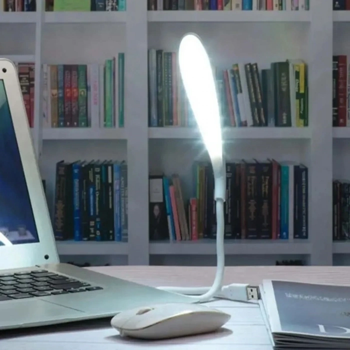 BiiShe® USB Girişli 14 Ledli 3 Kademeli Dokunmatik Masa/Kitap Okuma Lambası Ledi Beyaz