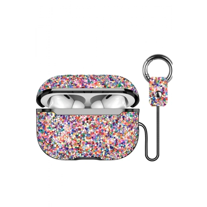 Mey İthalat®  Airpods 2 (2.nesil) Bright Simli Airpods Kapak - Gold