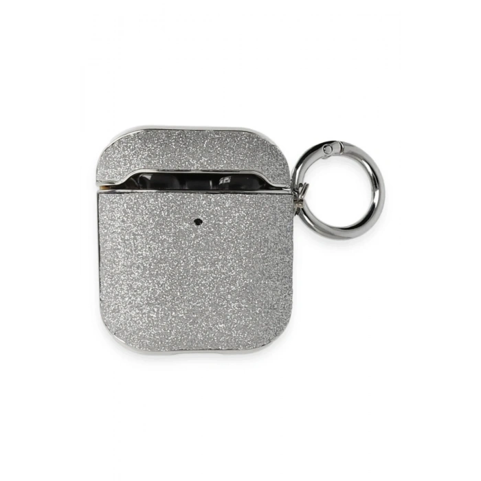 Mey İthalat®  Airpods 2 (2.nesil) Spell Simli Kılıf - Gümüş