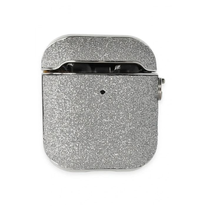 Mey İthalat®  Airpods 2 (2.nesil) Spell Simli Kılıf - Gümüş
