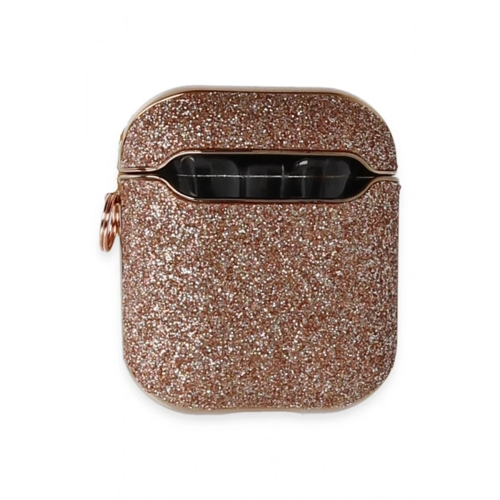 Mey İthalat®  Airpods 2 (2.nesil) Spell Simli Kılıf - Rose Gold