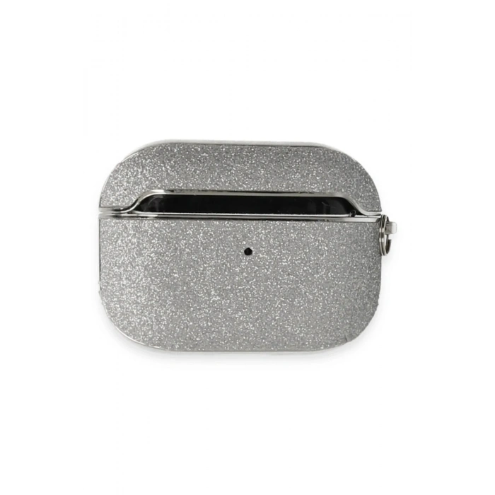 Mey İthalat®  Airpods Pro (1.nesil) Spell Simli Kılıf - Gümüş