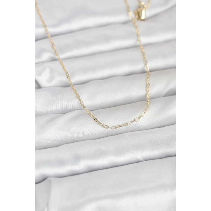 Mey İthalat® CM 14K Gold Renk 60 cm Zincirli Kadın Kolye