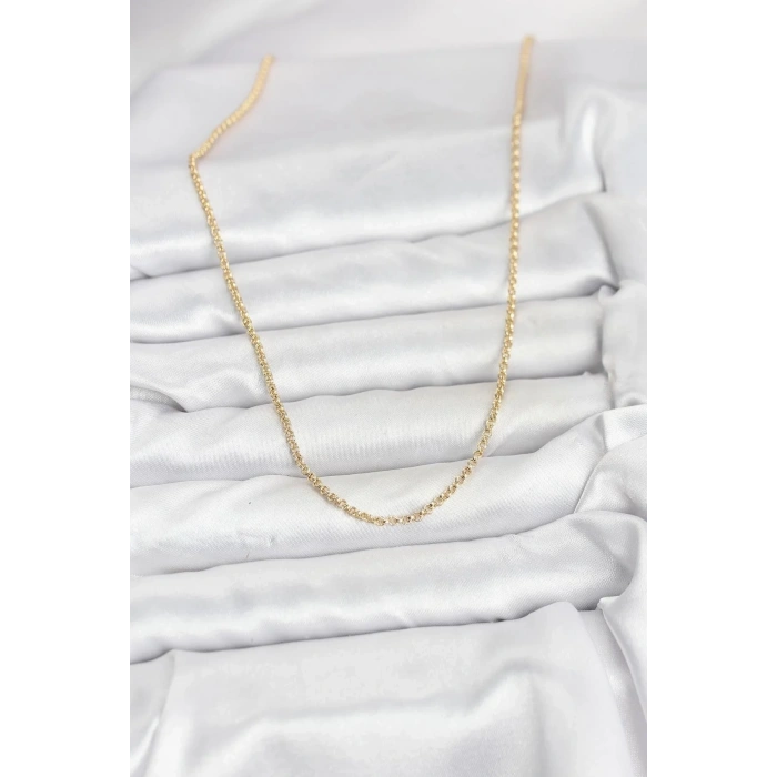 Mey İthalat® CM 14K Gold Renk Halka Model 60 cm Kadın Kolye