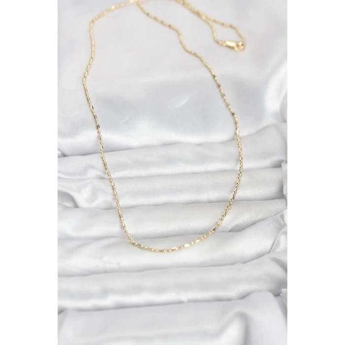 Mey İthalat® CM 14K Gold Renk Zincirli 60 cm Kadın Kolye