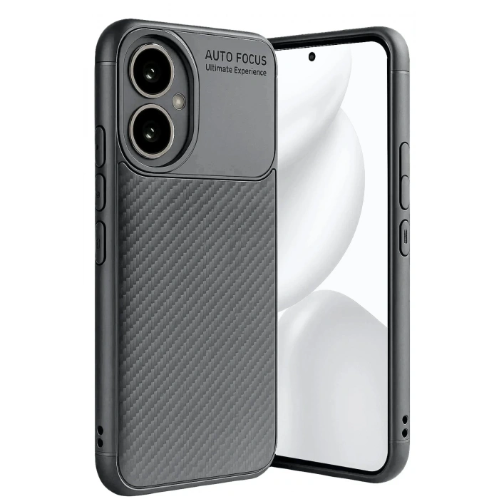 Mey İthalat®  Honor 400 Kılıf Auto Focus Karbon Kapak - Gri