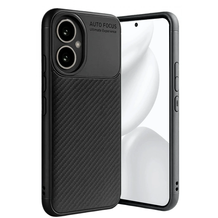 Mey İthalat®  Honor 400 Kılıf Auto Focus Karbon Kapak - Siyah
