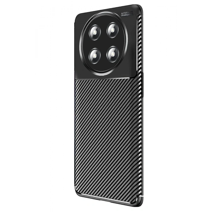 Mey İthalat®  Honor Magic 7 Lite Kılıf Auto Focus Karbon Kapak - Siyah