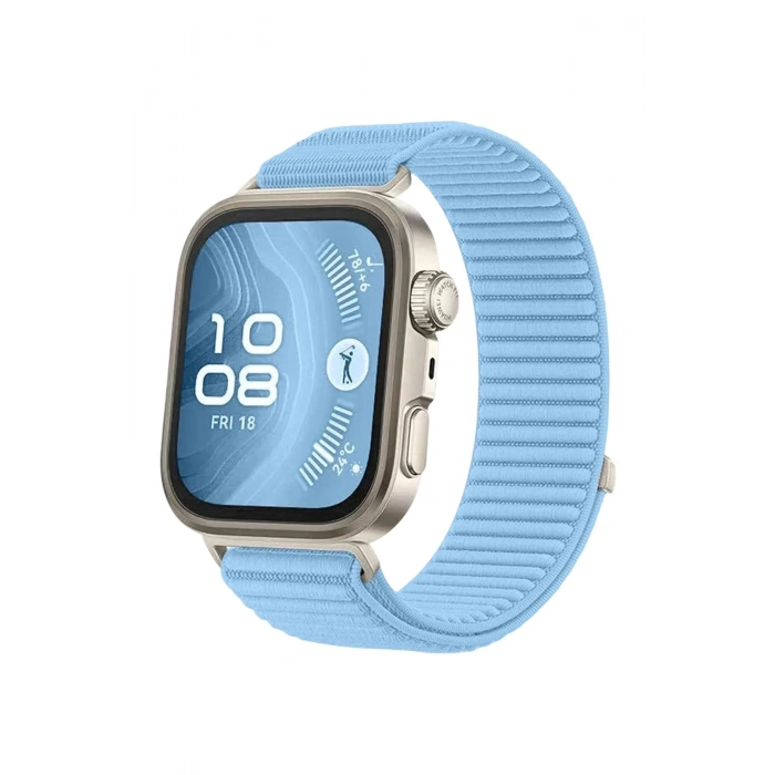 Mey İthalat®  Huawei Fit 4 Braid Kordon - Açık Mavi