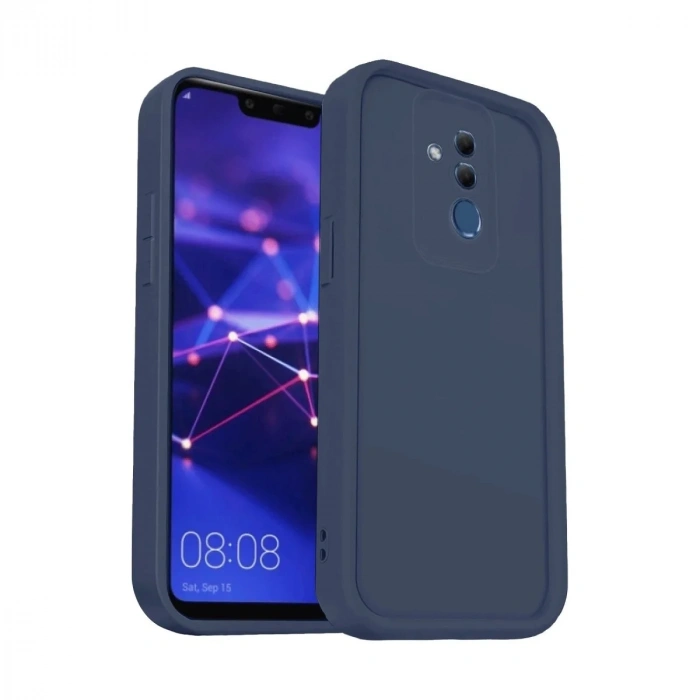 Mey İthalat®  Huawei Mate 20 Lite Kılıf Viera Silikon - Lacivert