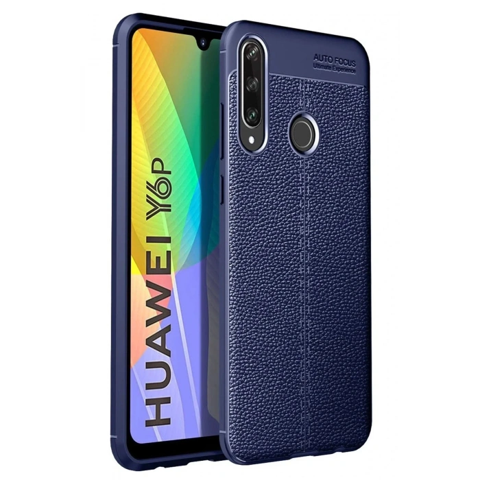Mey İthalat®  Huawei Y6P Kılıf Auto Focus Kapak - Lacivert