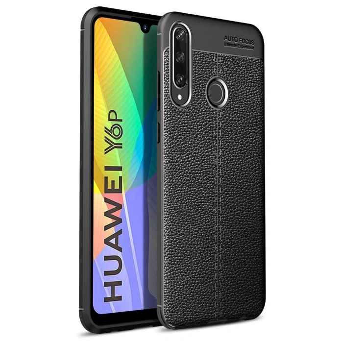 Mey İthalat®  Huawei Y6P Kılıf Auto Focus Kapak - Siyah