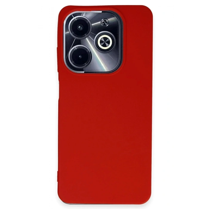 Mey İthalat®  İnfinix Hot 40i Kılıf First Silikon - Kırmızı