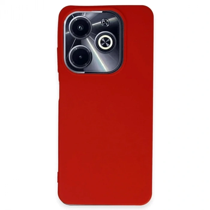Mey İthalat®  İnfinix Hot 40i Kılıf First Silikon - Kırmızı