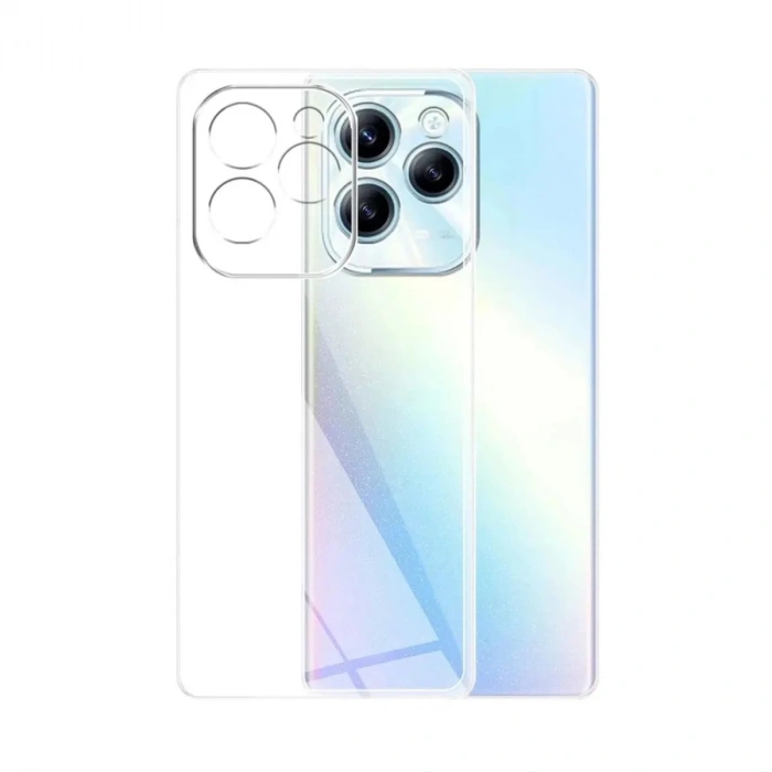 Mey İthalat®  İnfinix Hot 40i Kılıf Lüx Şeffaf Silikon