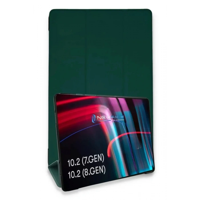 Mey İthalat®  iPad 10.2 (7.nesil) Kılıf Tablet Smart Kılıf - Koyu Yeşil