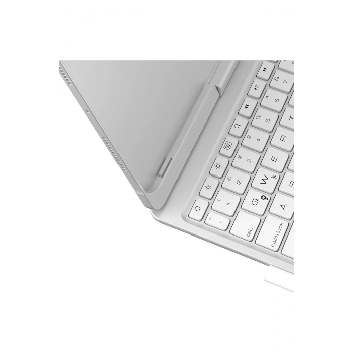 Mey İthalat®  iPad Pro 11 (2024) F11 ATS Kılıf Magic Dönen Klavyeli Tablet Kılıf - Gümüş
