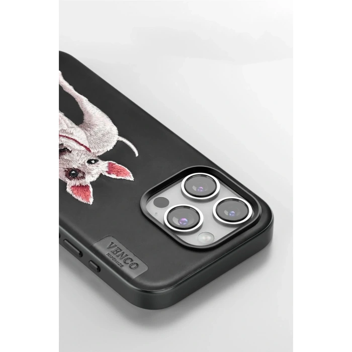 Mey İthalat®  iPhone 11 Perma Desenli Kapak - Siyah