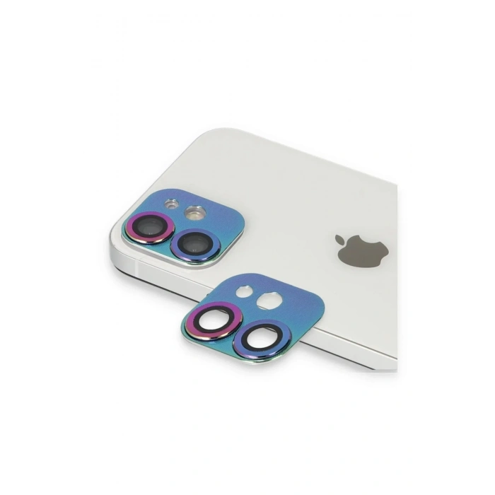 Mey İthalat®  iPhone 11 Pers Alüminyum Kamera Lens - Rainbow