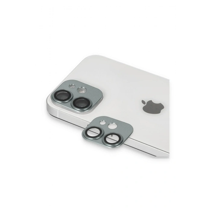 Mey İthalat®  iPhone 11 Pers Alüminyum Kamera Lens - Yeşil