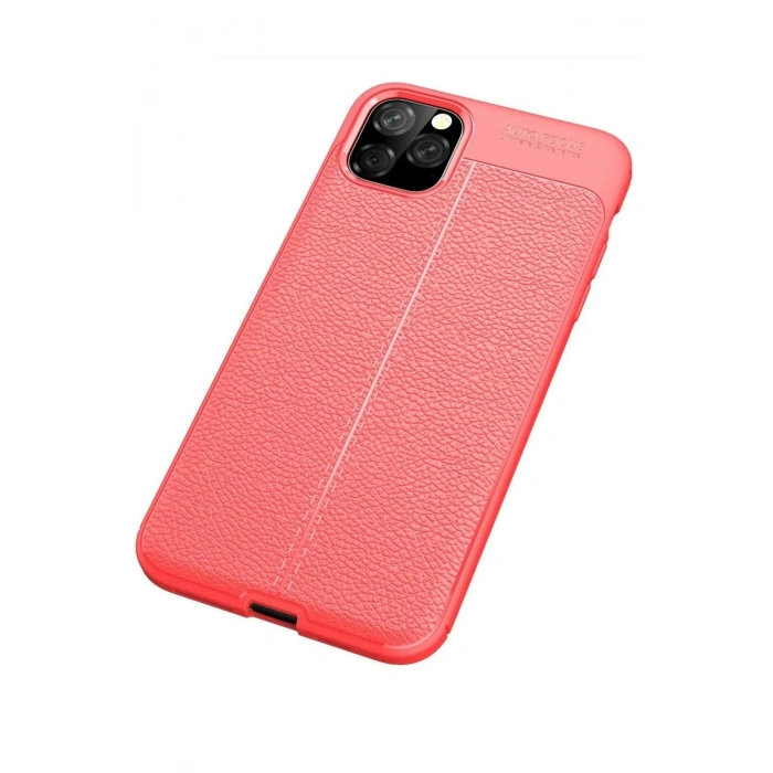 Mey İthalat®  iPhone 11 Pro Max Kılıf Auto Focus Kapak - Kırmızı