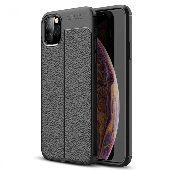 Mey İthalat®  iPhone 11 Pro Max Kılıf Auto Focus Kapak - Siyah