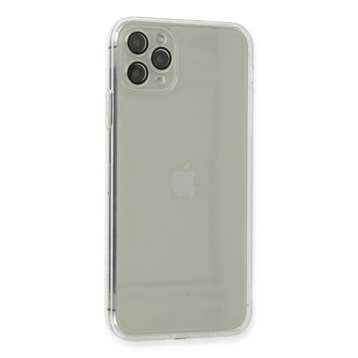 Mey İthalat®  iPhone 11 Pro Max Kılıf Fly Lens Silikon - Şeffaf
