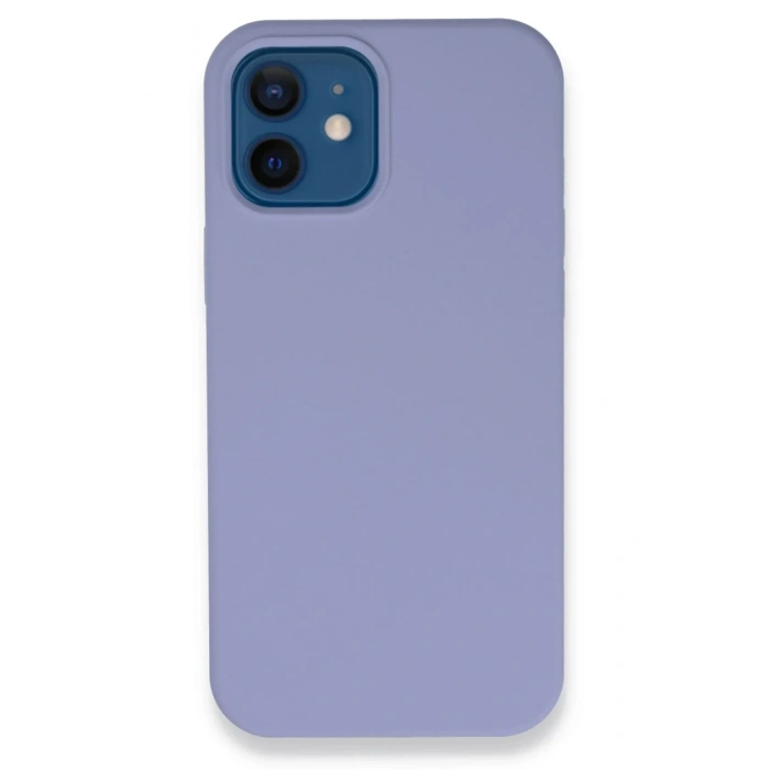 Mey İthalat®  iPhone 12 Kılıf Lansman Legant Silikon - Lila