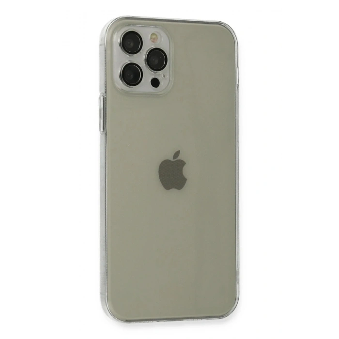 Mey İthalat®  iPhone 12 Pro Kılıf Fly Lens Silikon - Şeffaf