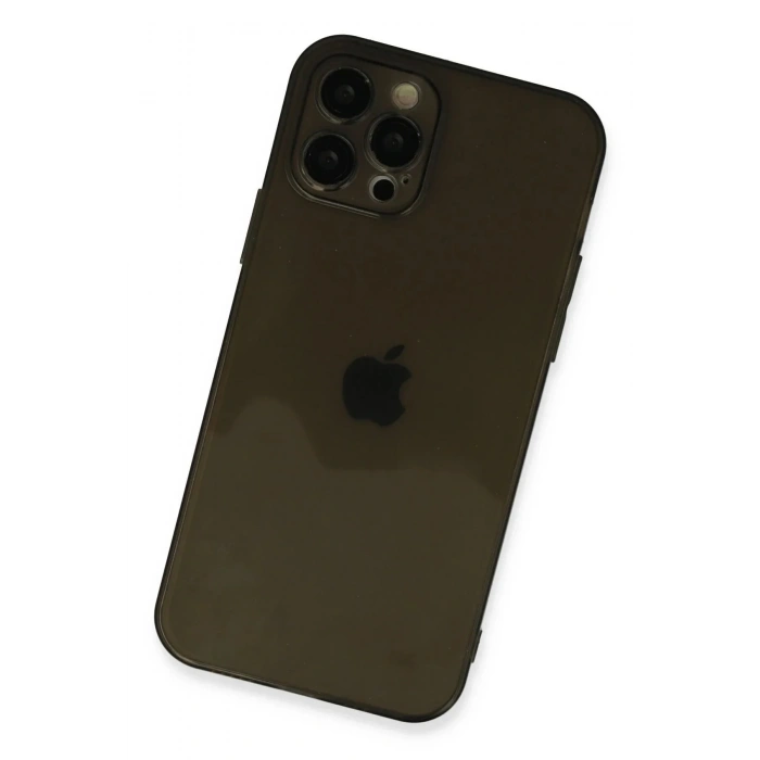 Mey İthalat®  iPhone 12 Pro Kılıf Fly Lens Silikon - Siyah