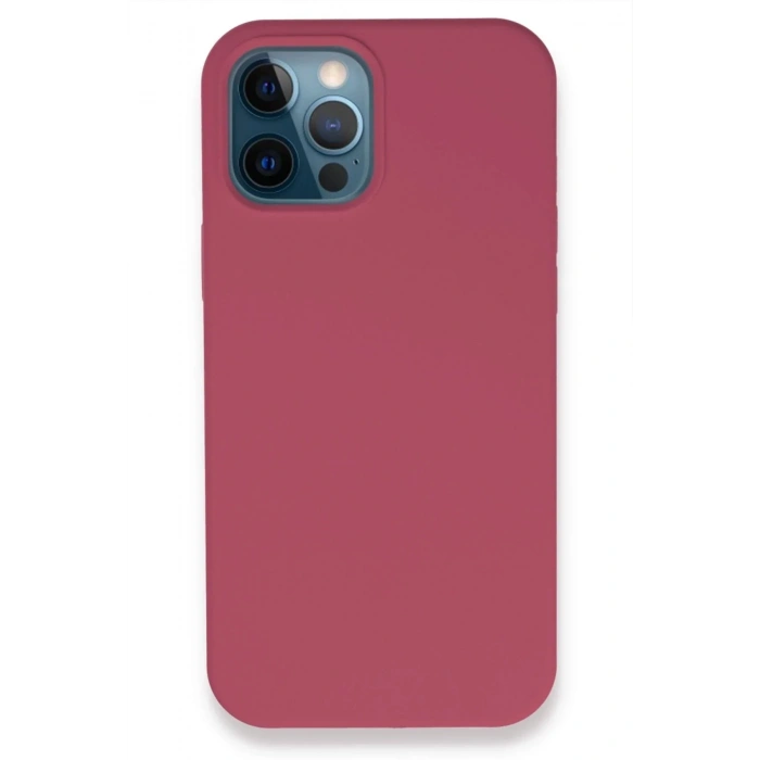 Mey İthalat®  iPhone 12 Pro Kılıf Lansman Legant Silikon - Fuşya