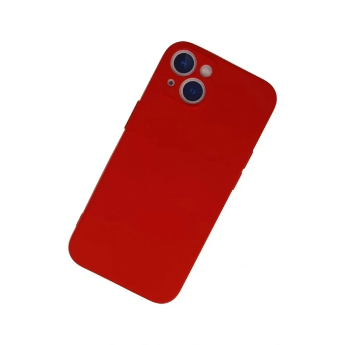 Mey İthalat®  iPhone 13 Mini Kılıf Nano içi Kadife Silikon - Kırmızı