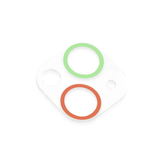 Mey İthalat®  iPhone 13 Mini Renkli Kamera Lens Koruma Cam - Yeşil-Pembe