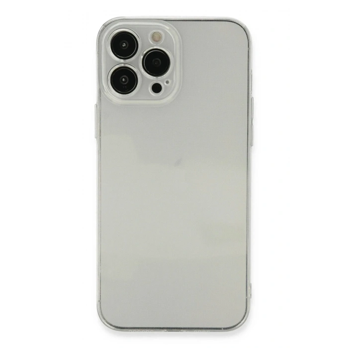 Mey İthalat®  iPhone 13 Pro Kılıf Fly Lens Silikon - Şeffaf