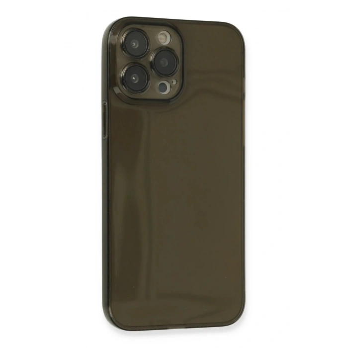 Mey İthalat®  iPhone 13 Pro Kılıf Fly Lens Silikon - Siyah