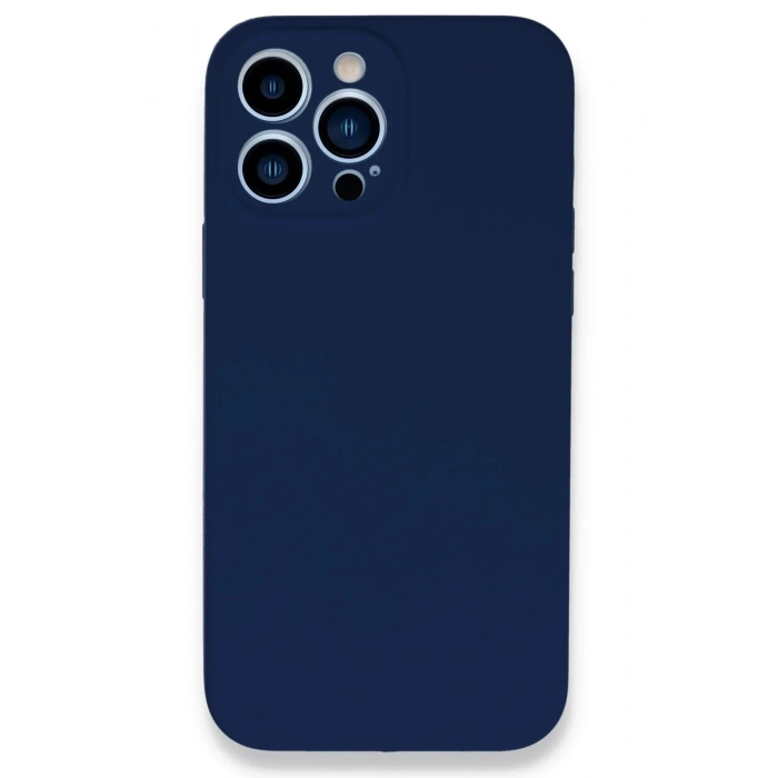 Mey İthalat®  iPhone 13 Pro Kılıf Lansman Legant Silikon - Lacivert