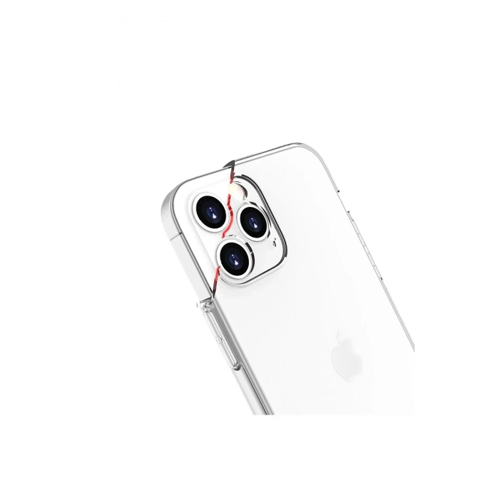 Mey İthalat®  iPhone 13 Pro Kılıf Lüx Şeffaf Silikon