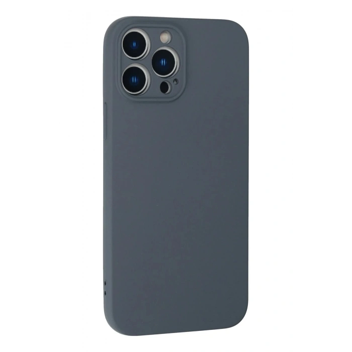 Mey İthalat®  iPhone 13 Pro Kılıf Nano içi Kadife Silikon - Gri
