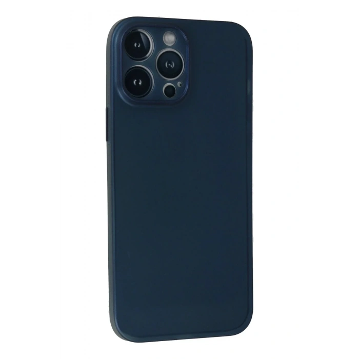 Mey İthalat®  iPhone 13 Pro Kılıf PP Ultra İnce Kapak - Mavi