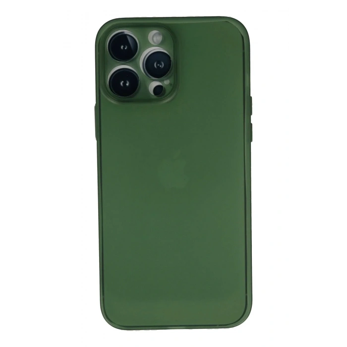 Mey İthalat®  iPhone 13 Pro Kılıf PP Ultra İnce Kapak - Yeşil