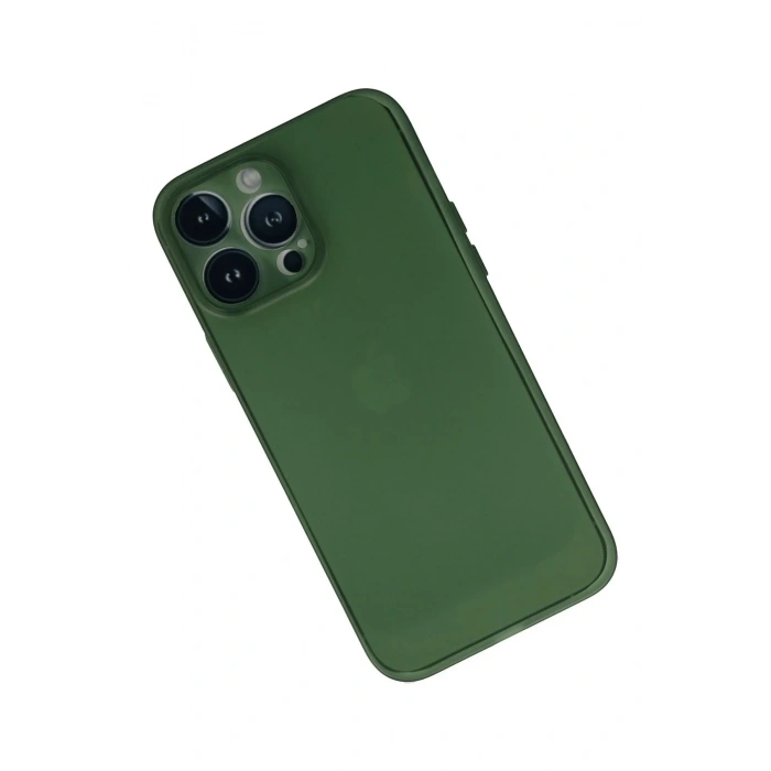 Mey İthalat®  iPhone 13 Pro Kılıf PP Ultra İnce Kapak - Yeşil