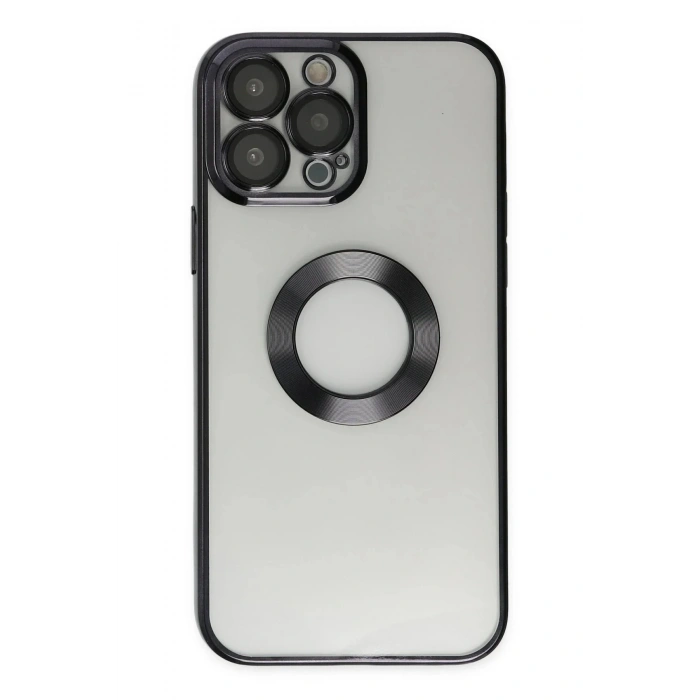 Mey İthalat®  iPhone 13 Pro Kılıf Slot Silikon - Siyah