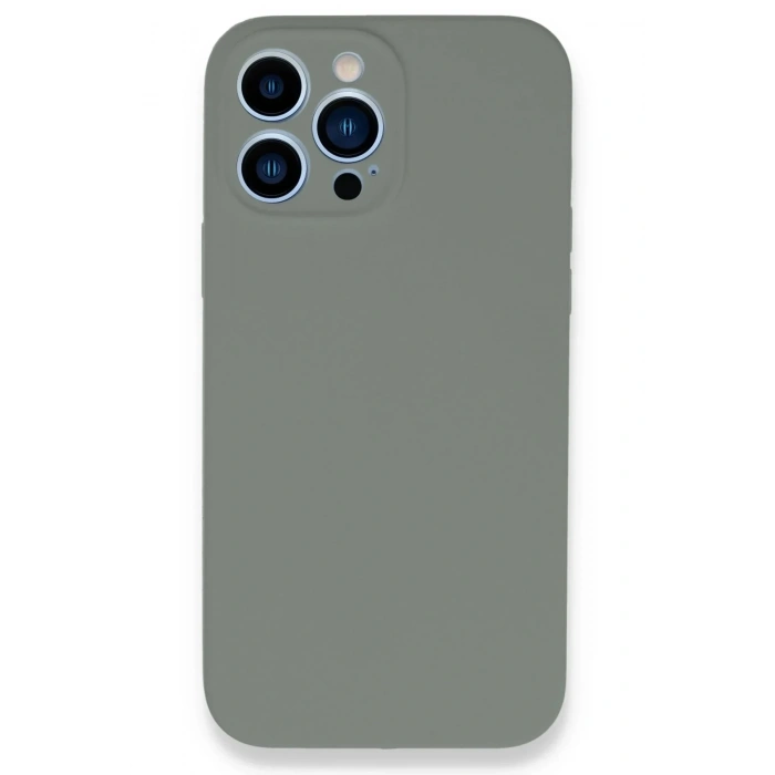 Mey İthalat®  iPhone 13 Pro Max Kılıf Lansman Legant Silikon - Gri
