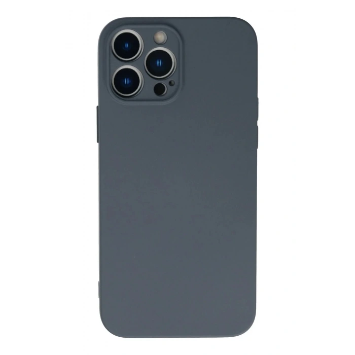 Mey İthalat®  iPhone 13 Pro Max Kılıf Nano içi Kadife Silikon - Gri