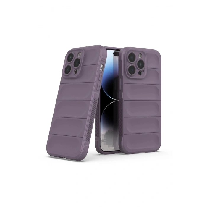 Mey İthalat®  iPhone 13 Pro Max Kılıf Optimum Silikon - Mor