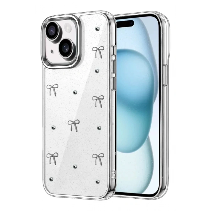 Mey İthalat®   iPhone 14 Fiyonk Desenli Kapak - Desen 5