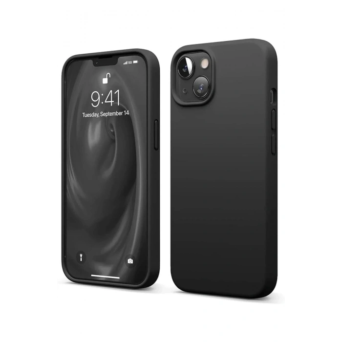 Mey İthalat®  iPhone 14 Kılıf First Silikon - Siyah