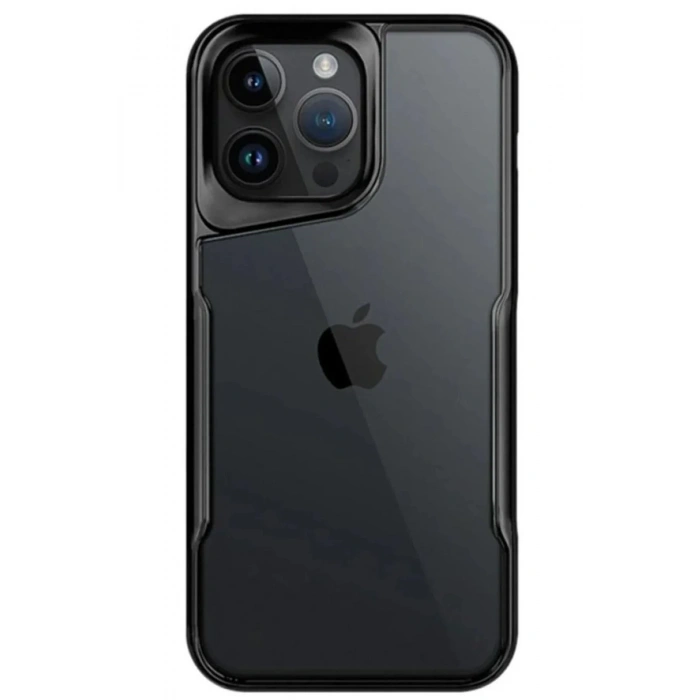 Mey İthalat®  iPhone 14 Pro Max Kılıf Boyi Silikon Kapak - Siyah