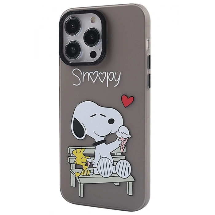 Mey İthalat®  iPhone 14 Pro Max Kılıf  Desenli Kapak -  Siyah - 2