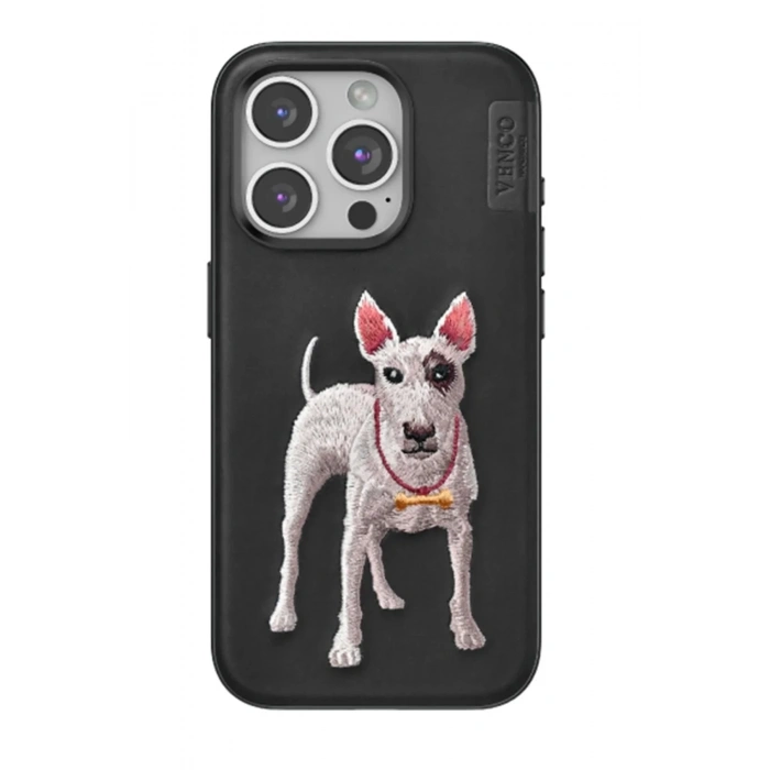 Mey İthalat®  iPhone 14 Pro Max Perma Desenli Kapak - Siyah